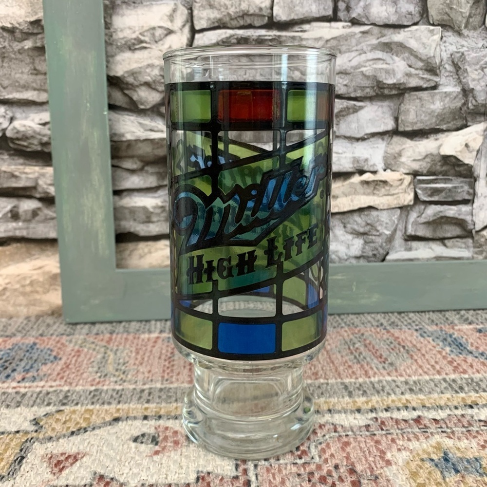 6 Anchor Hocking Beer Glasses Pabst BlackLabel Miller Schaefer Falstaff Schlitz - Picture 4 of 9